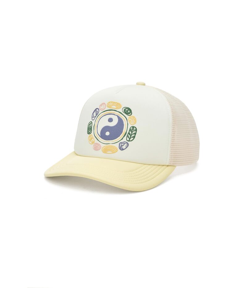 スピリチュアルギャングスタ レディース 添え物 かぶり笠 Spiritual Gangster Earth Energy Trucker Hat White 白いこと