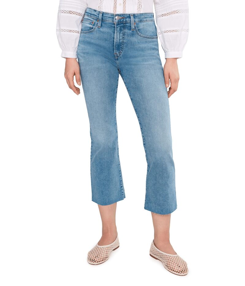 メイドウェル レディース ボトムス ジーンズズボン下 Madewell The Short Stretch Flare Crop Jean インチ Coastal Blue Wash 青碧