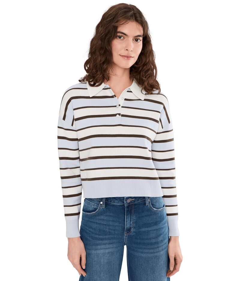 525 亜米利加 レディース アウター 編み物・スウェーター クロップド 525 america Seraphina Cropped Rugby Pullover Artice Stripe 縞模様