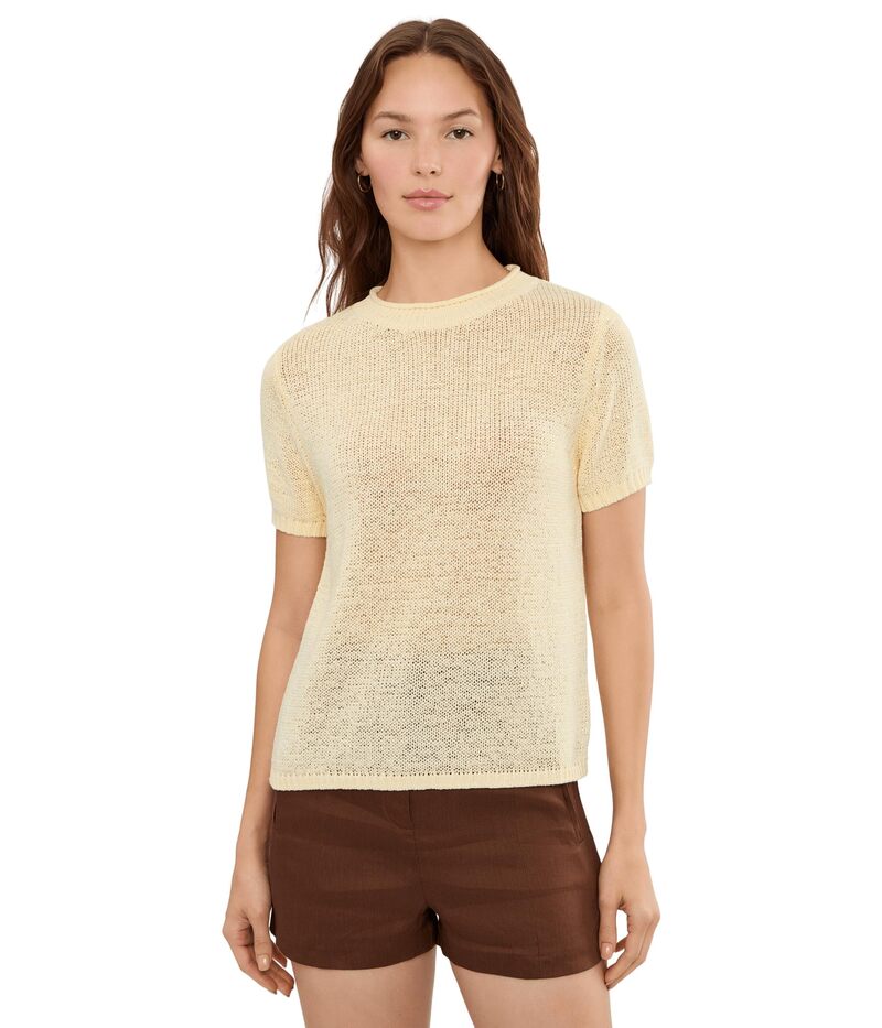 525 亜米利加 レディース アウター 編み物・プルオーバー ティーシャツ 525 america Faye Rolledge Sweater Tee Lemon Icing