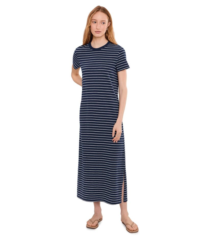 パクト レディース トップス 衣装 プルオーバー 綿織物 マキシ PACT Organicotton Slub Easy Tee Maxi Dressaranac Stripe 縞模様