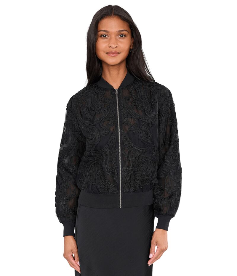 オールセインツ レディース アウター 厚地の外套 AllSaints JadeMBomber Black 黒いこと