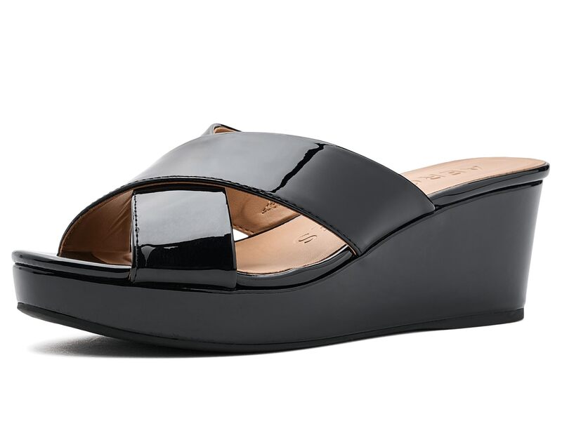 エアロソールズ レディース シューズ 踵 Aerosoles Cruis Black Faux Patent 黒いこと
