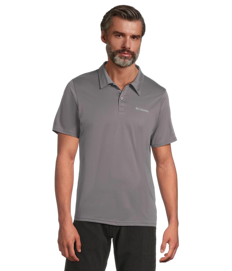 コロンビア メンズ トップス プルオーバー Columbia Hike Polo City Grey 薄墨色