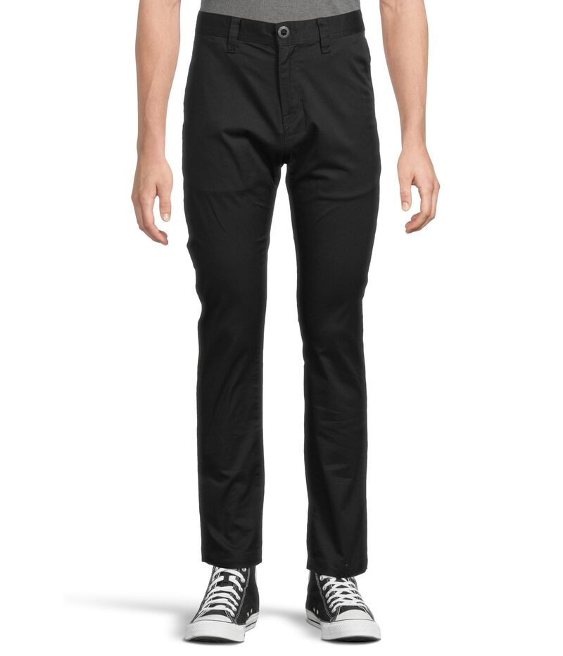 ボルコム メンズ ボトムス 心地好いズボン下 Volcom Frickin Slim Stretchino Pants Black 1 黒いこと