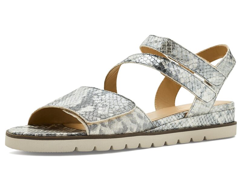 ダイビッドテイト レディース シューズ スニーカー David Tate Triple Silver Snake Multi しろがね色