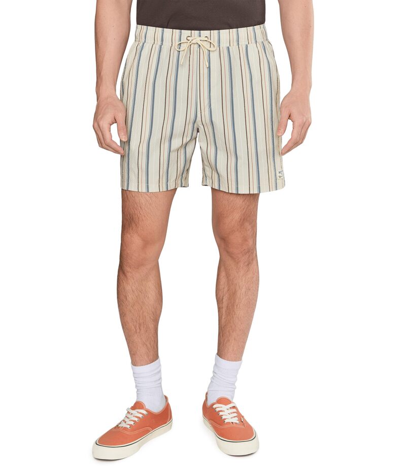 ルーカ メンズ ボトムス 二分の一ズボン下・さる股引き RVCA Exotica Seersucker Elastic 17 Light Khaki カーキ