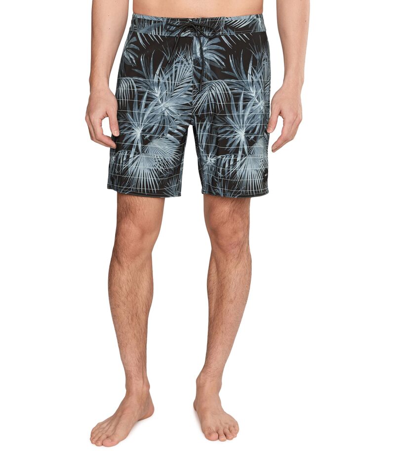 ルーカ メンズ ボトムス 二分の一ズボン下・さる股引き RVCA Steady Stripe Trunk Moody Blue 青碧