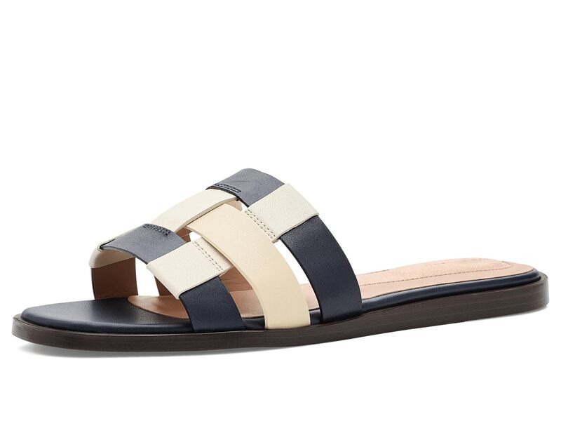 電話を掛けるハーン レディース シューズ サンダル Cole Haan Go-to Ensley Slide Midnight/Alabaster Leather