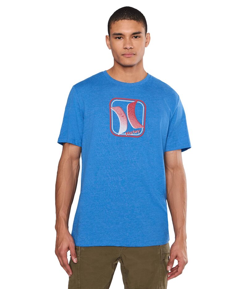 ハーレー メンズ トップス プルオーバー Hurley Iconic Short Sleeve Seashore Heather ギョリュウモドキ