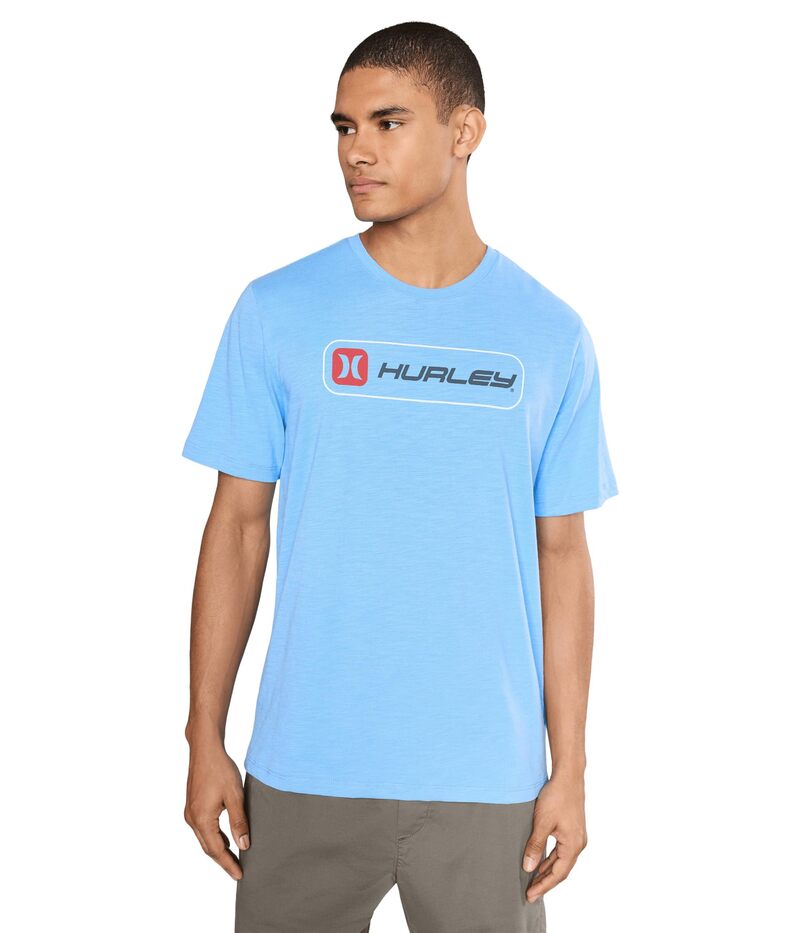 ハーレー メンズ トップス プルオーバー Hurley Inlined Slub Short Sleeve Blue 青色