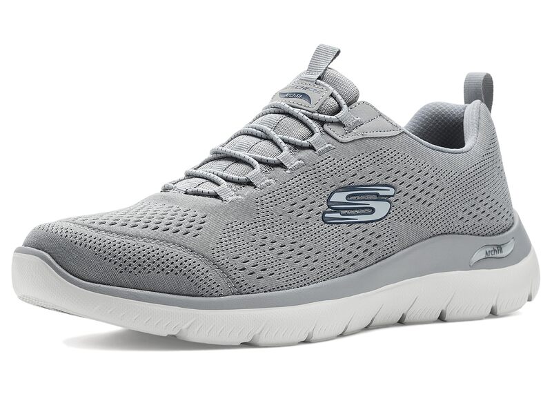 スケッチャーズ メンズ シューズ スニーカー SKECHERS Arch Fit Summits Gray/Navy 薄墨色