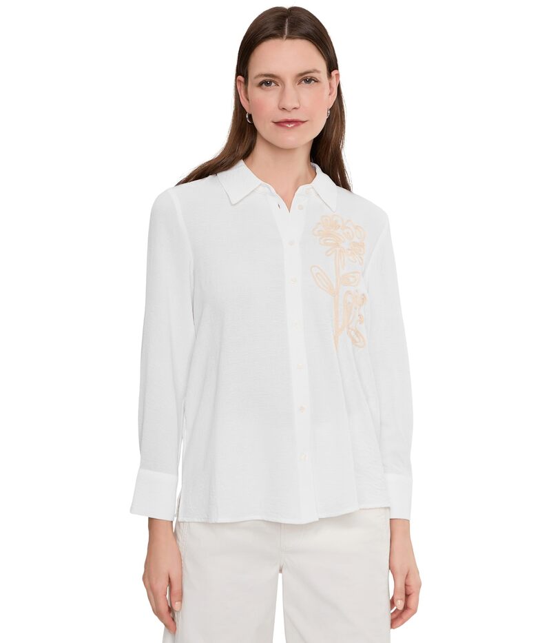 ヴィンスカムート レディース トップス シャツ ボタンダウン Vince Camuto Long Sleeve Buttondown Ultra White ホワイト｜ReVida 店