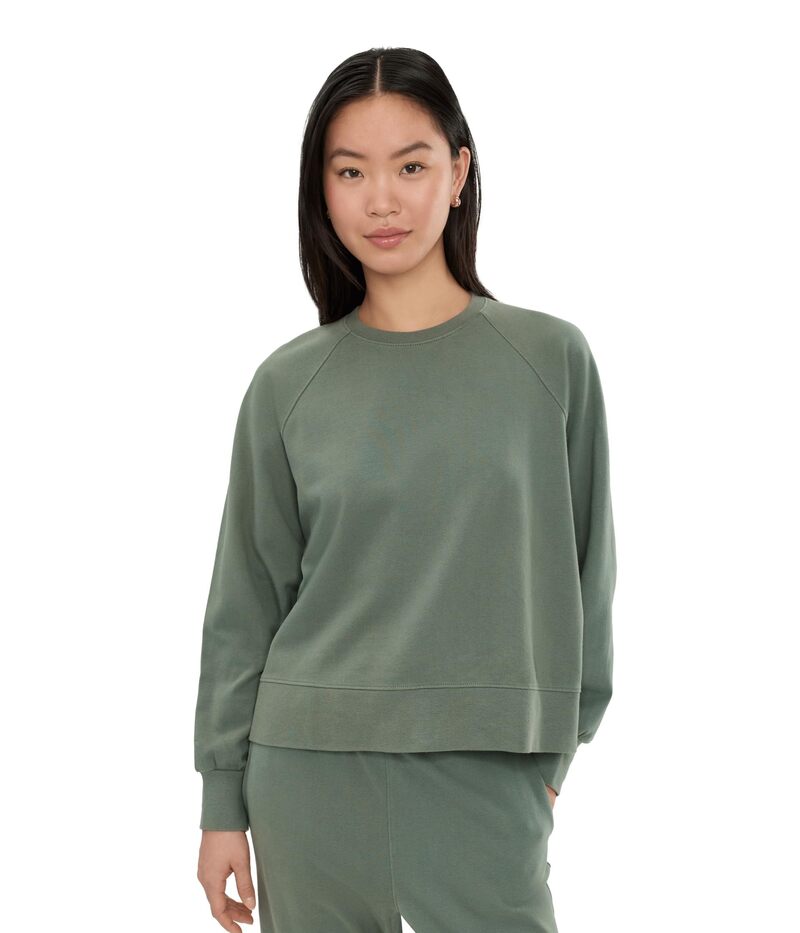 パクト レディース アウター パーカー・スウェット ニット PACT CloudKnit Raglan Crew Castor Green グリーン｜ReVida 店 12,690円