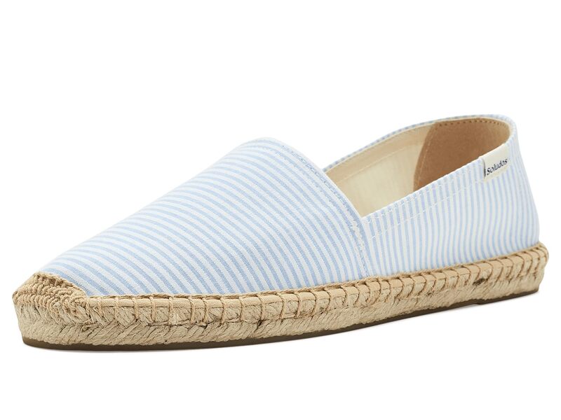ソルドス レディース シューズ スリッポン・ローファー Soludoseersucker Original Espadrille Classic Blue 青色