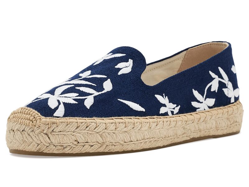ソルドス レディース シューズ スリッポン・ローファー プラットホーム Soludos Wild Petalsmoking Platform Espadrille Armada Blue 青碧