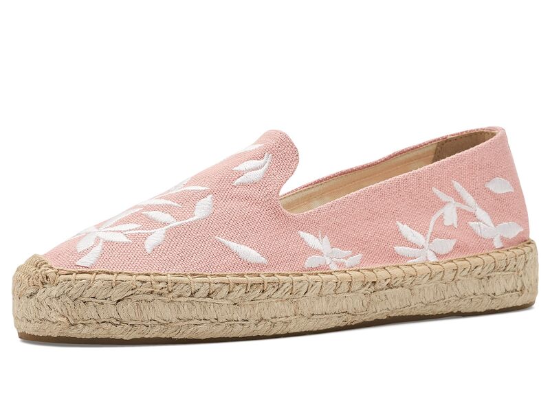 ソルドス レディース シューズ スリッポン・ローファー プラットホーム Soludos Wild Petalsmoking Platform Espadrille Dusty Rose Pink サクラ色