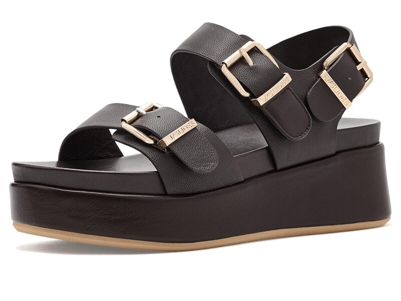 ジェイ横すべり レディース シューズ サンダル J/Slides Brooke Dark Brown 赤銅色