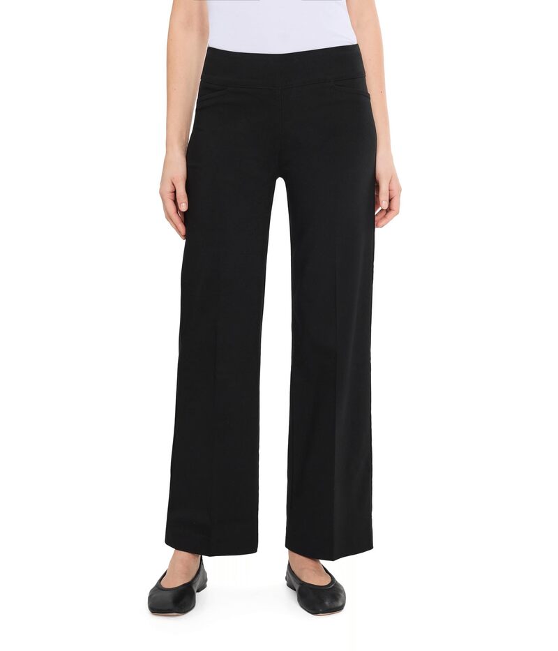 エリオットローレン レディース ボトムス 心地よいズボン下 ワイドレッグ Elliott Lauren Control Stretch Wide Leg Pants with Back Pocket Black 黒いこと