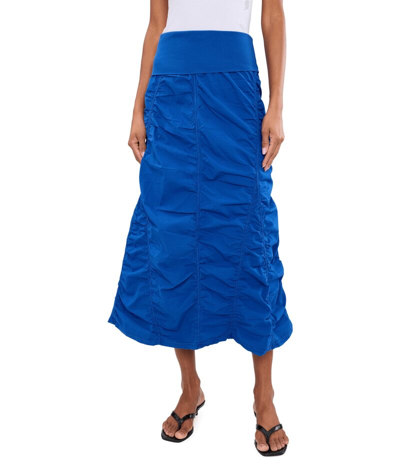 エックスシーブイアイ レディース 下つ方スコート XCVI Gored Peasant Skirt Honorable Blue 青色