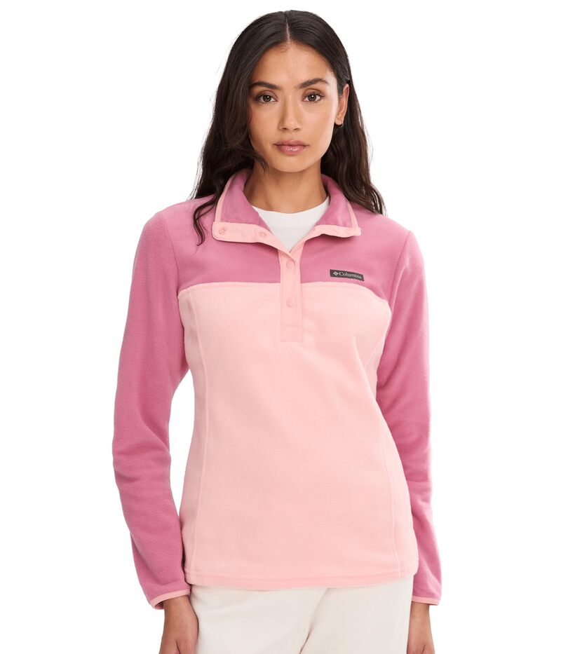 コロンビア レディース アウター パーカー・スウェット Columbia Benton Springs 1/2 Snapull Over II Pink Sand/Rosette サクラ色