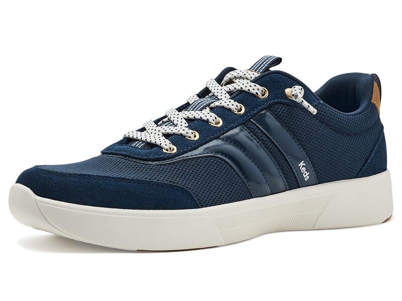 ケッズ レディース シューズ スニーカー Keds BlissWalk Slip-Onavy/Cognac Mesh/Suede/Leather 米国海軍