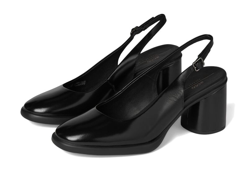 残響音 レディース シューズ 踵 ECCO Sculpted 55 Luxe Slingback Pump Black 黒いこと