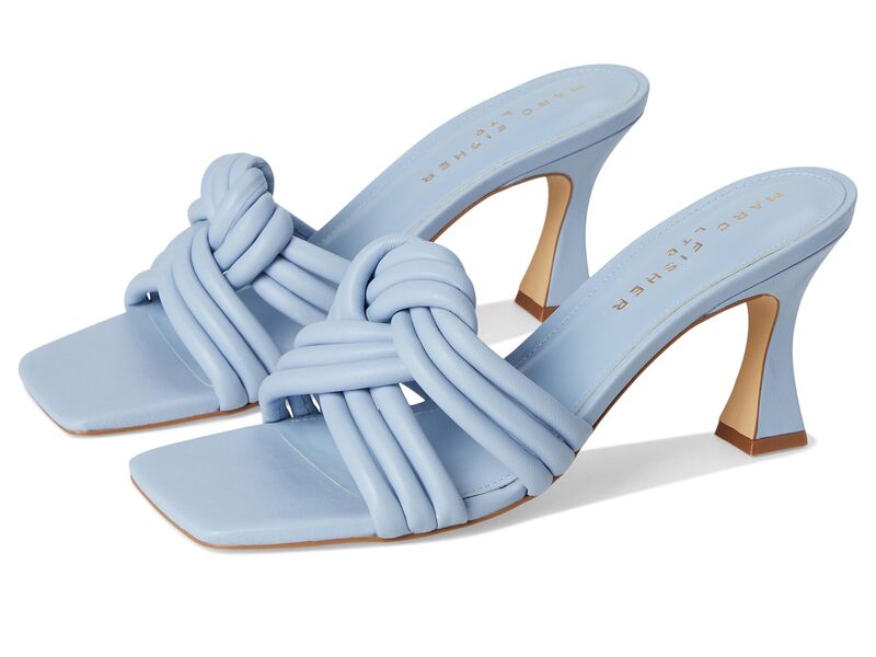目じるし・フィッシャー レディース シューズ ブーツ・レインブーツ Marc Fisher LTDru Light Blue Leather 青碧