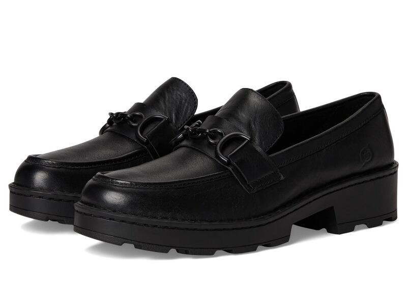 ボーン レディース シューズ スリッポン・ローファー Born Carrera Buckle Black 黒いこと
