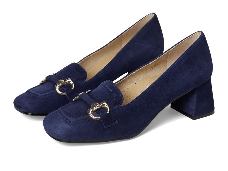 ベネリ レディース シューズ 踵 Vaneli Ashlanavy Suede 米国海軍
