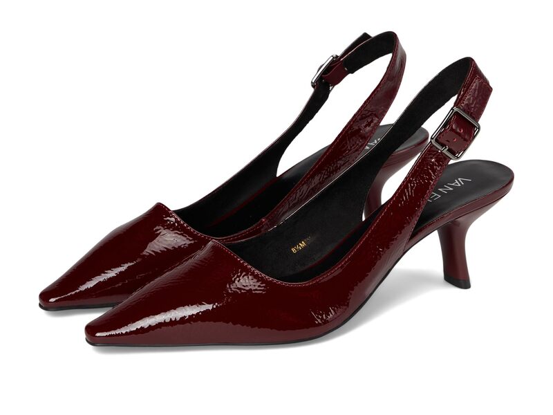 ベネリ レディース シューズ 踵 Vaneli Patti Burgundy Naplak バーガンディ