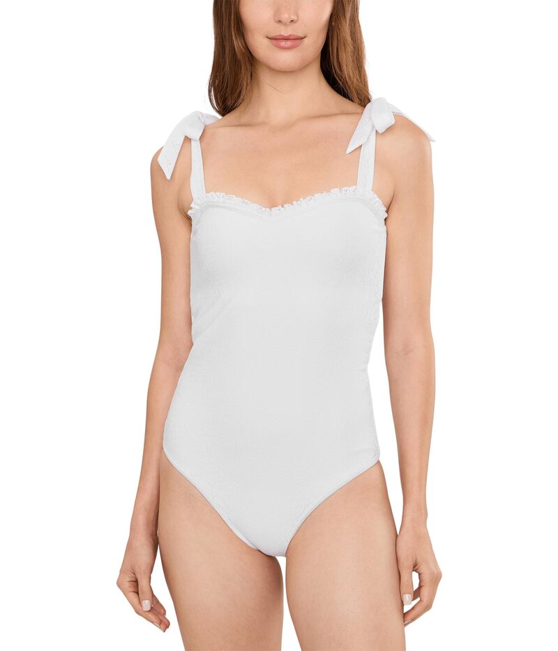 ビーチライオット レディース 水泳着 上下仕掛ける Beach Riot Priya One Piece White 白いこと
