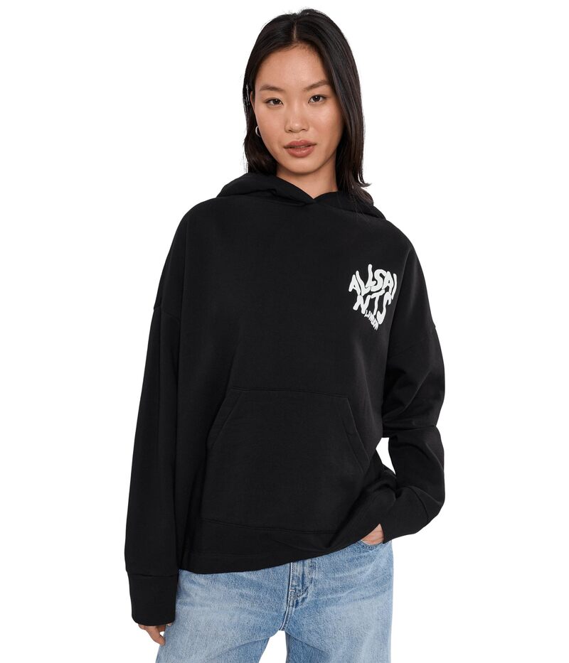 オールセインツ レディース アウター パーカー・スウェット AllSaints Orlando Etie Hoody Black 黒いこと
