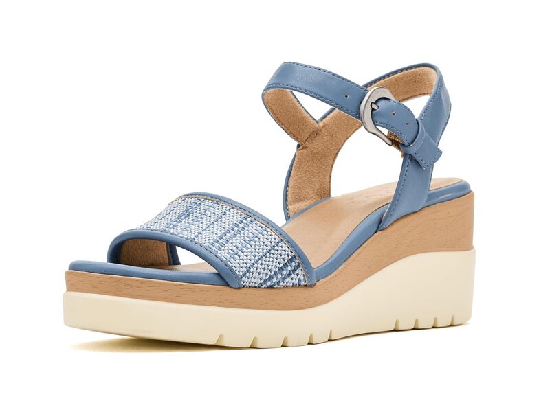 ナチュライザー レディース シューズ ヒール Soul Naturalizer - Graciela Navy Raffia ネイビー｜ReVida 店