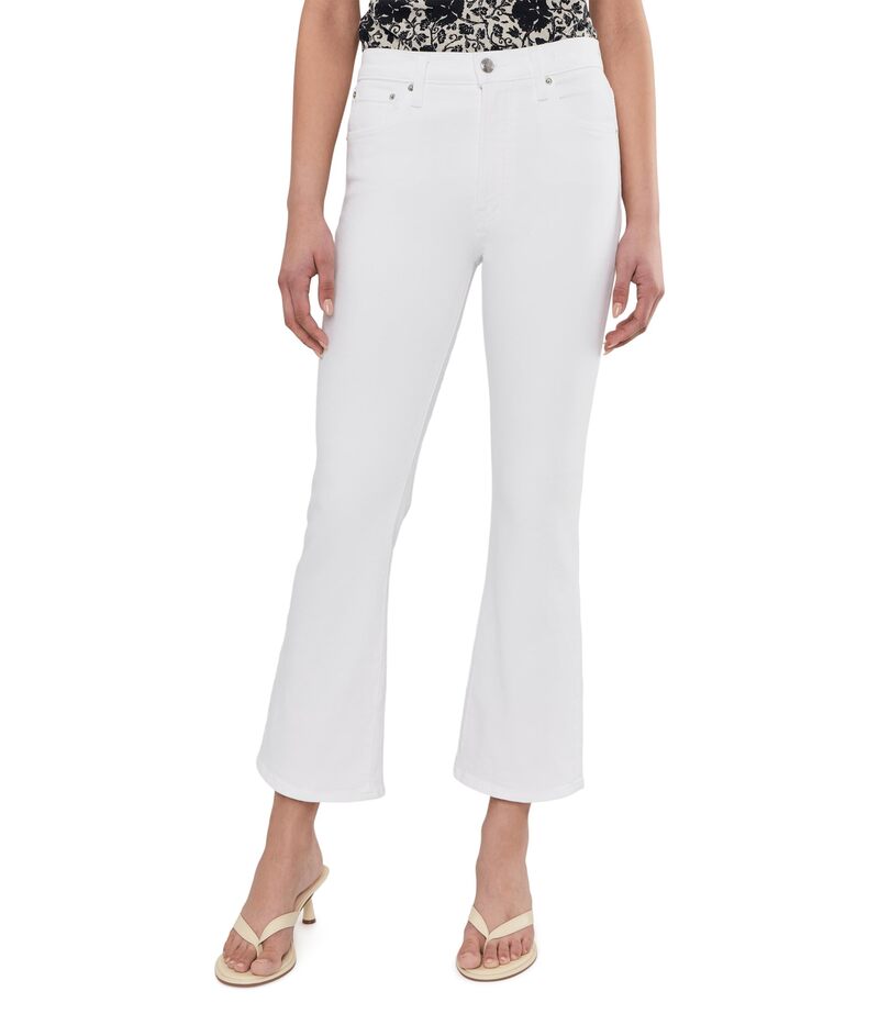 メイドウェル レディース ボトムス ジーンズズボン下 Madewell The Stretch Flare Crop Jean インチ Tile White 白いこと