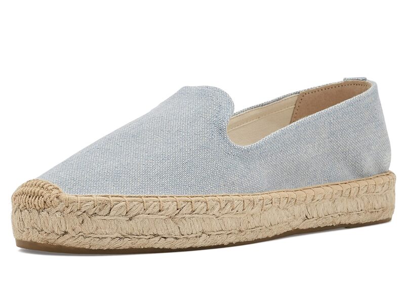 ソルドス レディース シューズ スリッポン・ローファー プラットホーム Soludosmoking Platform Espadrille Dolphin Blue 青色