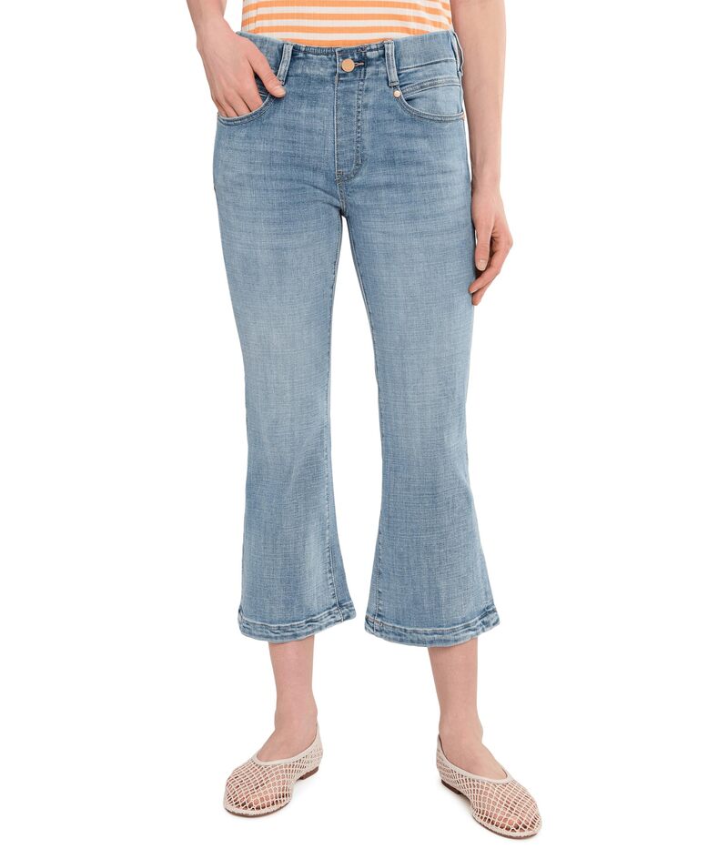 リヴァプール ロサンゼルス レディース ボトムス デニムパンツ プチ Liverpoolos Angeles Petite Mid-Rise Gia Glider Pull-On Crop Flare with Tulip Back Slit Bryce Canyon｜ReVida 店 22,176円