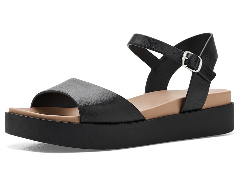 金髪 レディース シューズ 踵 Blondo Rifkin Black Leather 黒いこと