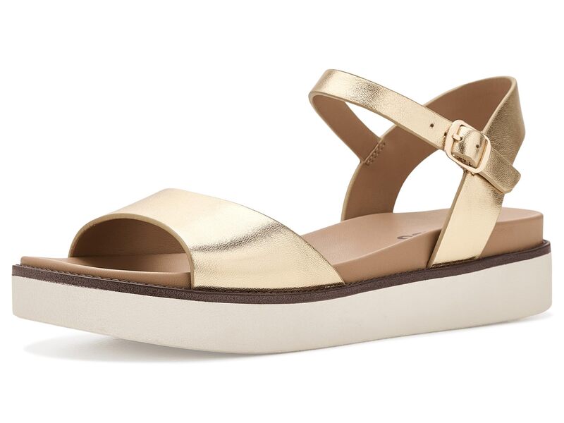 金髪 レディース シューズ 踵 Blondo Rifkin Gold Leather ゴールド