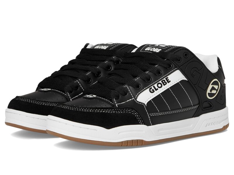 地球儀 メンズ シューズ スニーカー Globe Tilt Black/White/Stitch 白いこと