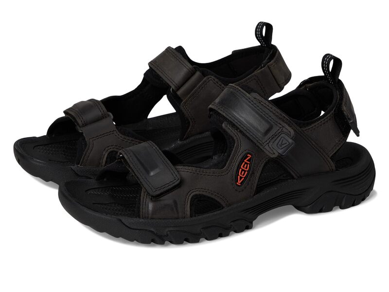 キーン メンズ シューズ サンダル KEEN Targhee III Open Toe Sandal Grey/Black 黒いこと
