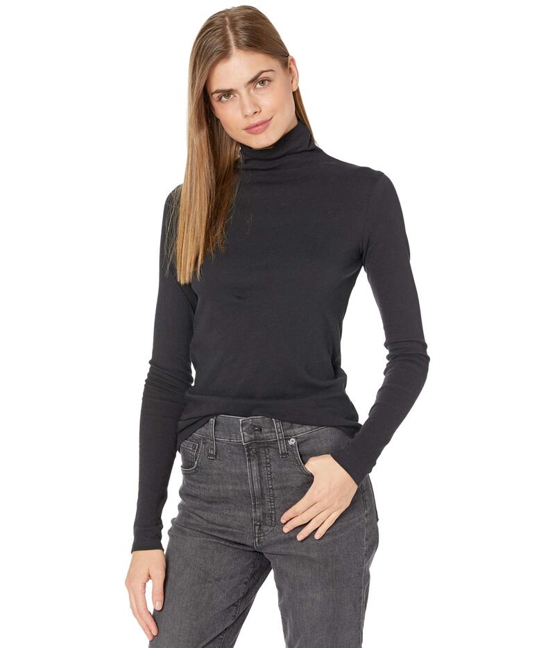 ヴィンス レディース トップス シャツ タートルネック Vincessentialong Sleeve Turtleneck Black ブラック｜ReVida 店