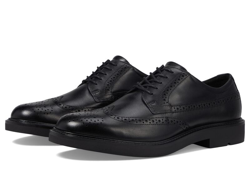 山びこ メンズ シューズ オックスフォード ECCO London Wing Tip Oxford Black 黒いこと