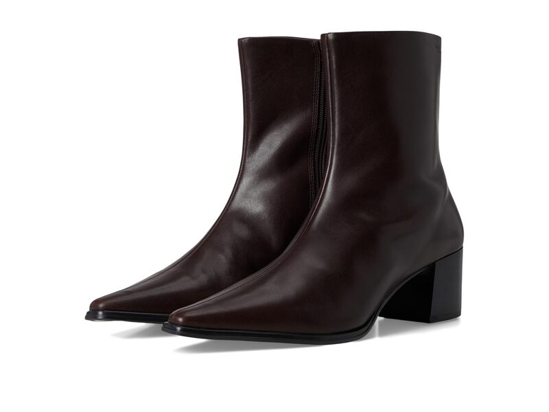 ヴァガボンド レディース シューズ 踵 ブーツ なめし革 Vagabond Shoemakers Giselleather Bootie Chocolate 黒茶