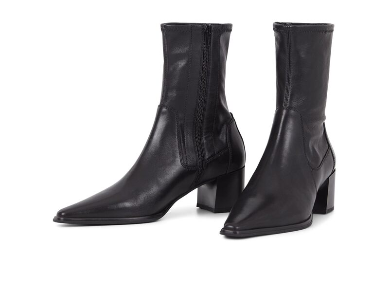 ヴァガボンド レディース シューズ 踵 ブーツ なめし革 Vagabond Shoemakers Giselleather Stretch Booties Black 黒いこと