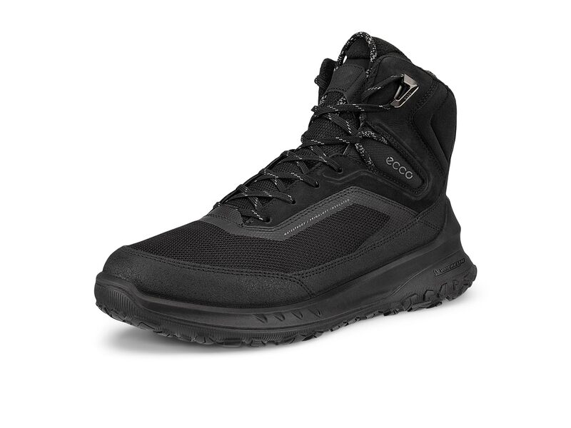 山びこ レディース シューズ ブーツ・レインブーツ ECCO Sport Ultra Terrain Waterproof Mid Warm Hiking Boots Black/Black Nubuck/Primaloft 黒いこと