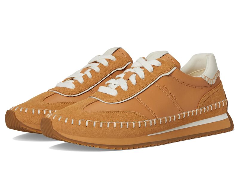 電話を掛けるハーン レディース シューズ スニーカー Cole Haan Grandpro Premierunners Biscuit/Suede/Ivory 象牙色
