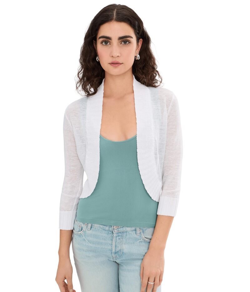 ニックプラスゾーイ レディース アウター 編み物・スウェーター ジレー NIC+ZOE Bolero Cardigan Paper White 白いこと