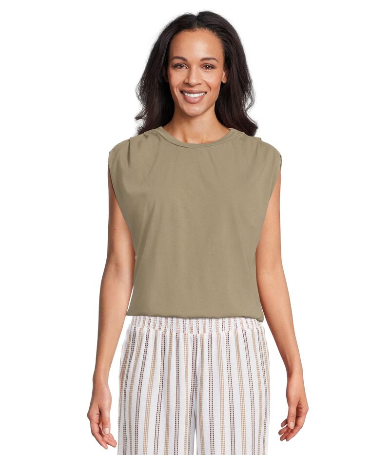 マイケルスターズ レディース トップス プルオーバー Michael Stars Luca Bubble Tee Olive オリーブ
