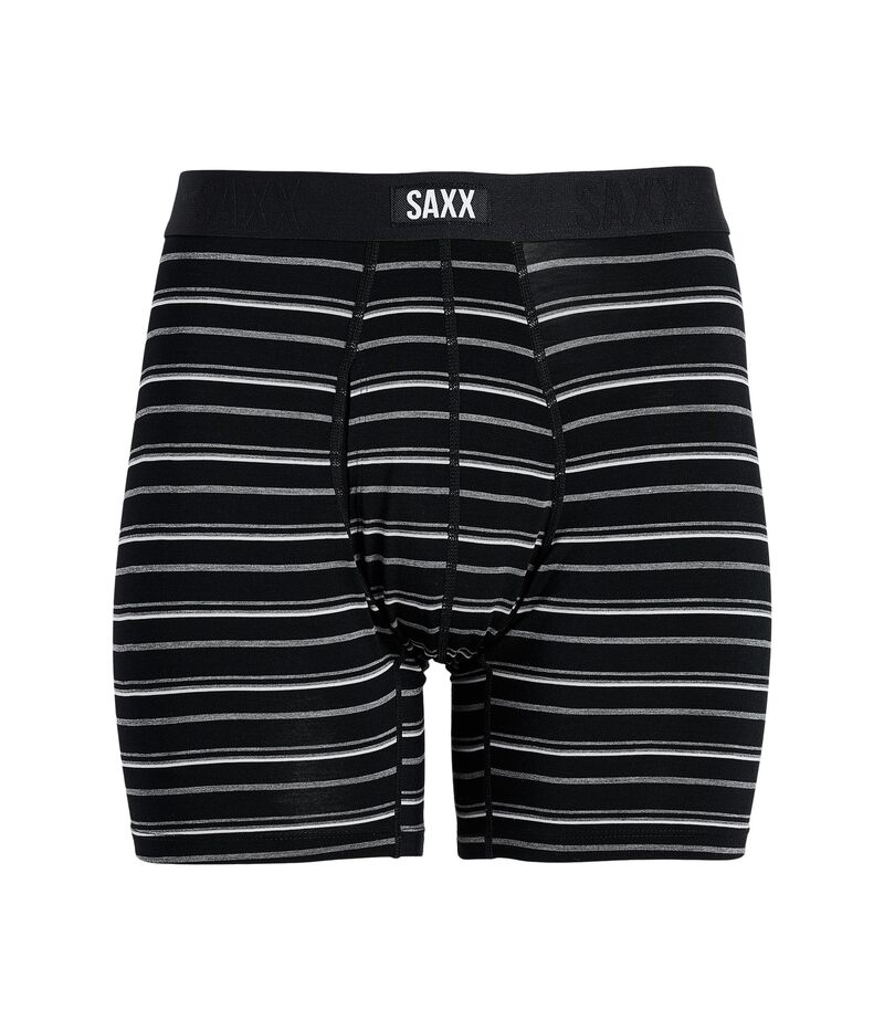 サックスアンダーウェアー メンズ ボクサーズボン下 SAXX UNDERWEAR Vibe Xtra Soft Comfort Boxer Briefly Black Coastripe 黒いこと